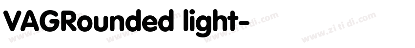 VAGRounded light字体转换